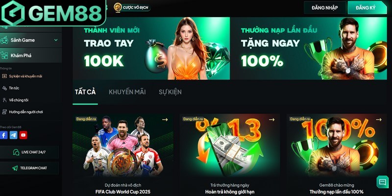 Khuyến Mãi Gem88 - Điều Kiện & Các Ưu Đãi Được Đề Cập Đáp ứng điều kiện khuyến mãi Gem88 nhận thưởng thành công